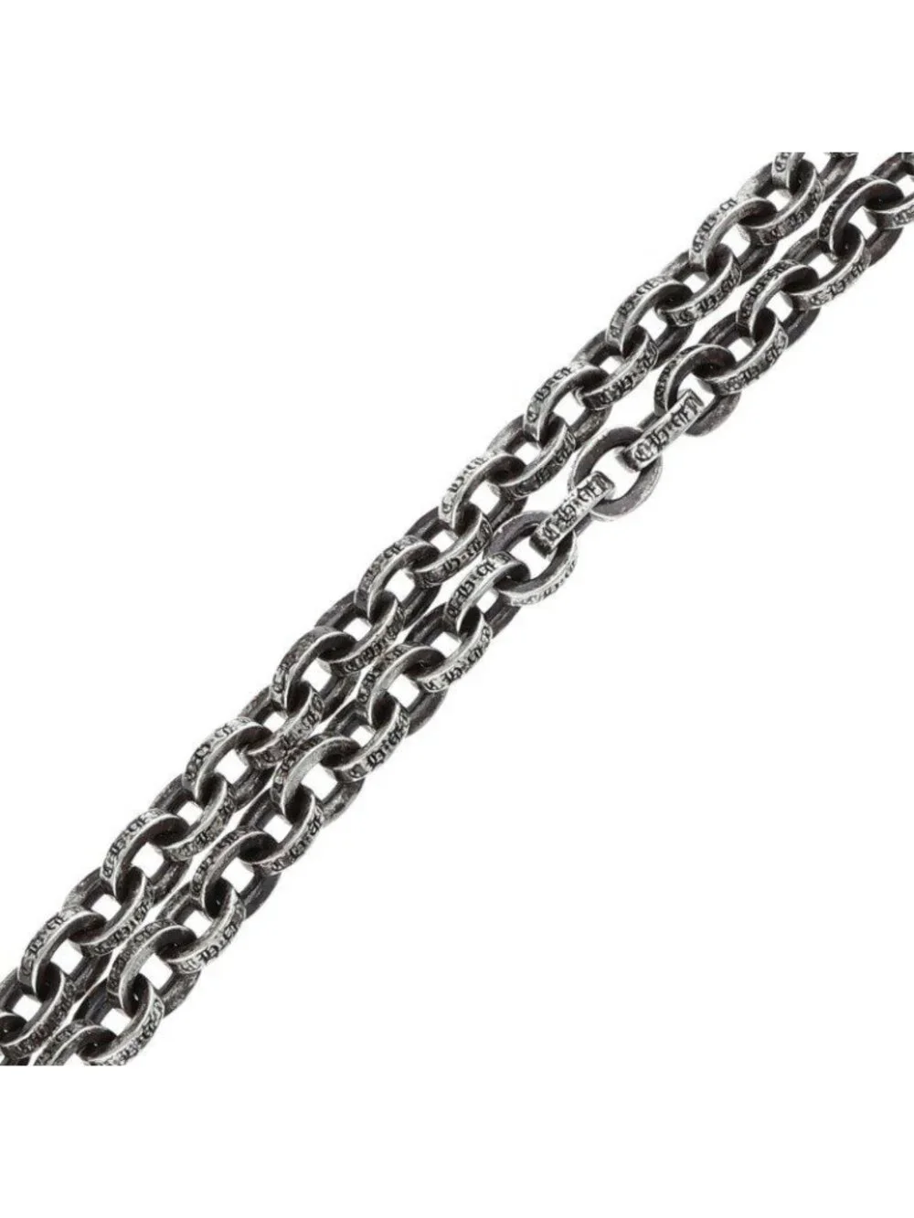Chrome Hearts Paper Chain 24 Silver Necklace
